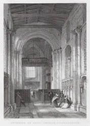 Interno della Chiesa di Stow, Lincolnshire (incisione)