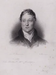 William Huskisson, politico e finanziere inglese, ucciso in un incidente ferroviario quando fu investito dalla locomotiva a vapore Rocket di Robert Stephenson