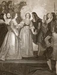 Carlo II riceve la Duchessa d