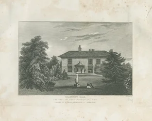 Checkley - Beauhurst Hall: incisione
