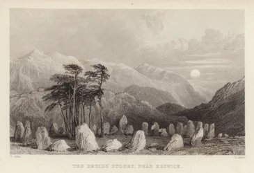 La pietra dei druidi vicino a Keswick