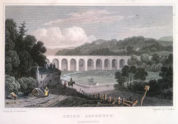 Acquedotto di Chirk sul canale di Ellesmere, c1829