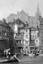 Veduta di Metz, Francia settentrionale