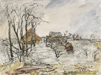 Isola di Walcheren (Paesi Bassi) allagata