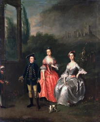 Ritratto del Capitano Fenwick, sua moglie Isabella Orde e sua sorella Ann, c.1746