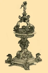 Ornamento da tavola in argento, 1680-1699, 1881