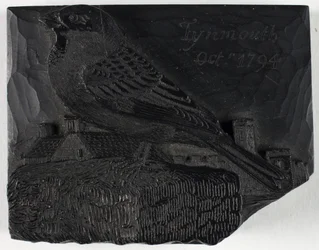 Blocco di legno per «Il passero», da Una storia degli uccelli britannici