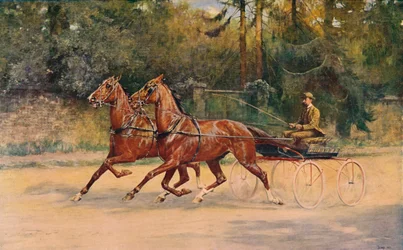Coppia al trotto di Walter Winans, 1900 c1910