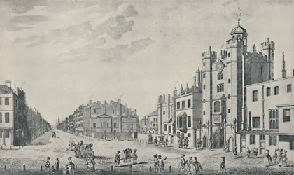Fuori dal Palazzo di St. James, Pall Mall, 1740-1760, 1920