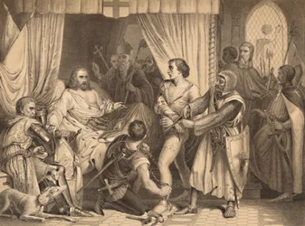 Riccardo Cuor di Leone perdona Bertrand de Gurdun, 1886
