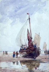 Un peschereccio arenato