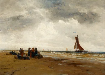 Aspettando il ritorno delle barche da pesca, Olanda