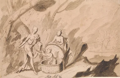 Le figlie di Cecrope scoprono Erictonio: Ovidio, Metamorfosi, Libro 2