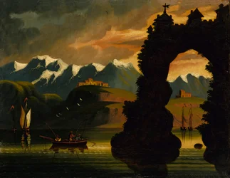 Paesaggio, metà XIX secolo
