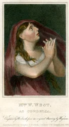 La signora W West come Cordelia, 1820