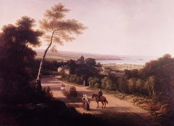 Paesaggio con contadini vicino a Napoli