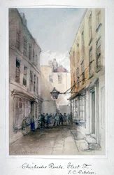 Veduta di Chichester Rents, Fleet Street, Londra