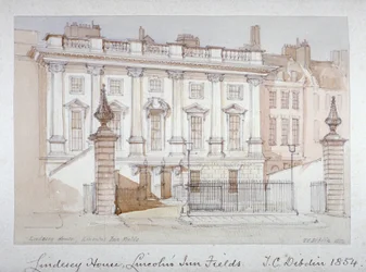 Veduta di Lindsey House, Lincoln