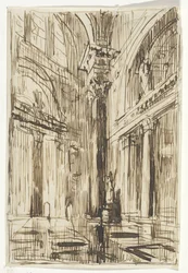 Interno di una chiesa a Roma