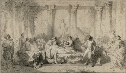 Studio per "La decadenza dei romani
