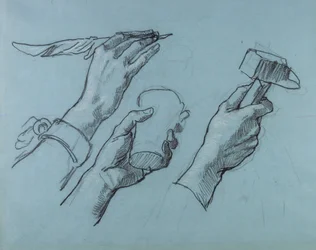 Trois Etudes de Mains (Tre studi di mani), c. 1876