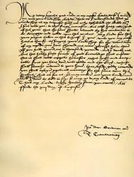 Lettera di Thomas Cranmer a Thomas Cromwell, Ford, 13 agosto 1537