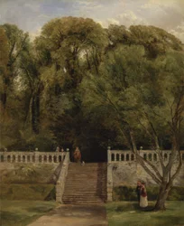 Sulla terrazza di Haddon Hall, Derbyshire