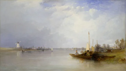 Veduta del Tamigi a Battersea, 1834