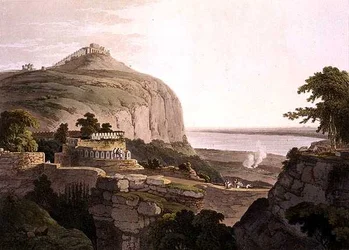 Vista nord-ovest di Rotas Ghur, Bahar, da 