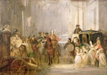 Il principe Carlo Edoardo Stuart (1720-88) entra a Edimburgo