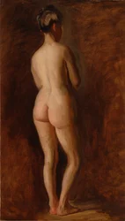 Nudo femminile in piedi (vista posteriore)