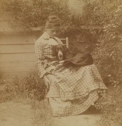 [Susan Macdowell (in seguito signora Thomas Eakins) con setter]