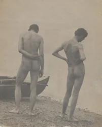 Thomas Eakins e John Laurie Wallace su una spiaggia