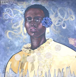 Golden Beauty, 2019 (tecnica mista su tela)