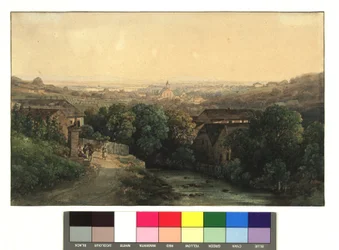 Blick auf Heiligenstadt und Wien vom Nußberg aus