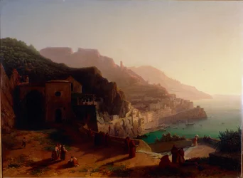 Veduta di Amalfi e della Costiera Amalfitana