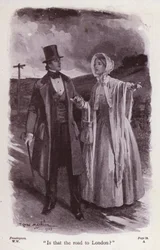 Illustrazione per La Donna in Bianco di Wilkie Collins