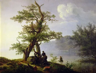 Caccia agli uccelli acquatici, 1828