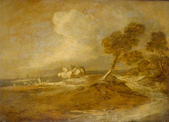 Paesaggio con cavalieri