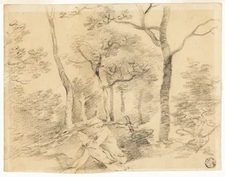 Gainsborough che disegna nei boschi
