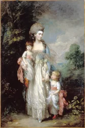 La signora Elizabeth Moody con i figli Samuel e Thomas
