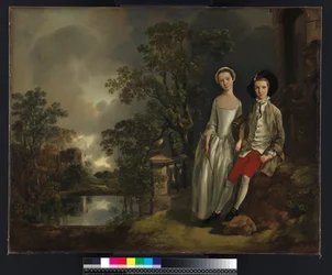 Ritratto di Heneage Lloyd e sua sorella, Lucy, c.1750
