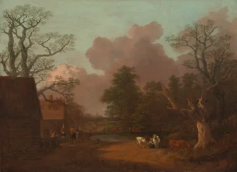 Paesaggio con lattaia