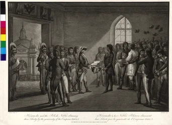 Tadeusz Kosciuszko e gli aristocratici polacchi chiedono allo zar Paolo I la loro libertà