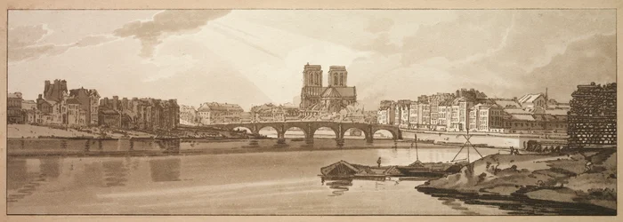 Una Selezione di Venti delle Più Pittoresche Vedute di Parigi: Veduta del Pont de la Tournelle