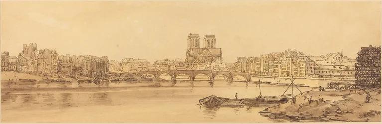Vista del Pont de la Tournelle e Notre Dame presa dall