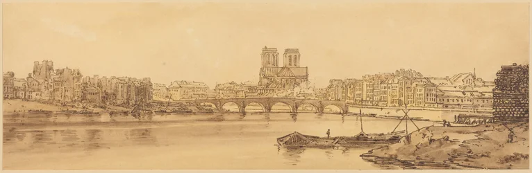 Veduta del Pont de la Tournelle e di Notre-Dame presa dall