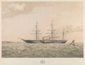 La nave a vapore della Royal West India Mail Company 