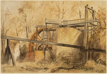 La ruota idraulica, miniera di Beamish
