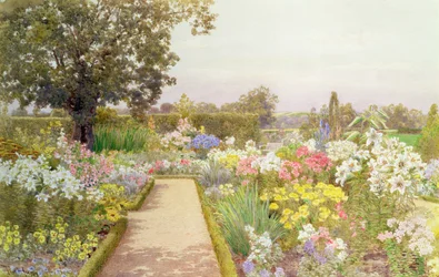 Il bordo dei gigli a Great Tangley Manor, Surrey